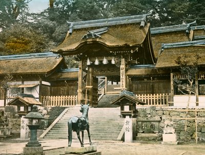View of the Shinto Temple Suwa-Jinja (Osawa) in Nagasaki, circa 1900 - 1915 by Teijiro Takagi