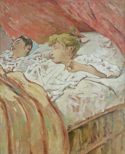 Children Caught in Their Sleep, Telemaco Signorini by Telemaco Signorini