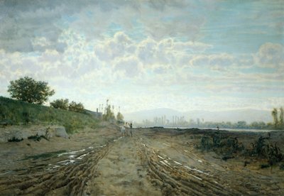 Morning on The Arno, by Telemaco Signorini by Telemaco Signorini