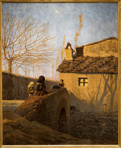 Piagentina. The Bridge on the Affrico Creek by Telemaco Signorini