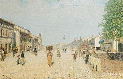Suburb of Porta Adriana in Ravenna by Telemaco Signorini