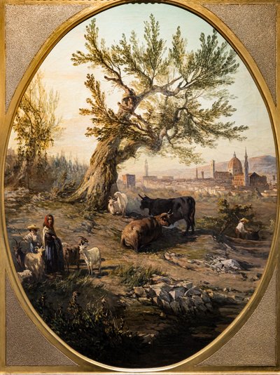 View of the Arno and St. from the Belvedere Fortress by Telemaco Signorini