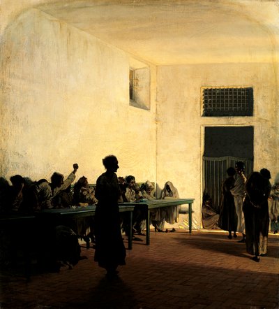 Ward of Madwomen at St Bonifazio in Florence by Telemaco Signorini