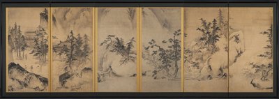 Winter and Spring Landscape by Tenshō Shūbun