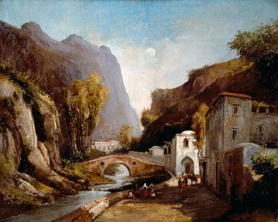 Mills valley in Amalfi by Teodoro Duclere