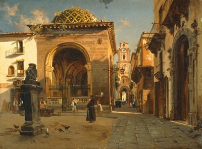 The Sedil Dominova Loggia in Sorrento by Teodoro Duclere