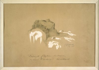 Frederic Chopin on His Deathbed by Teofil Kwiatkowski