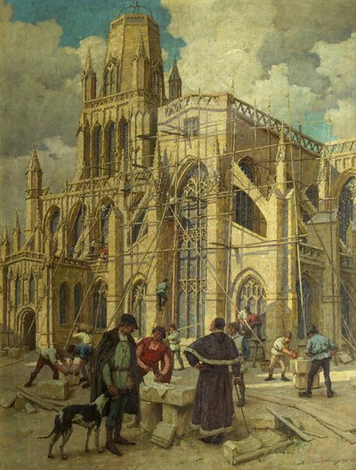 The Rebuilding of St Mary Redcliffe by William Canynges in 1452 by Terrick Williams
