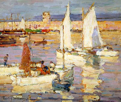 The harbour, Mevagissey, Cornwall by Terrick Williams