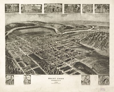 Mount Union, Huntingdon Co. by Thaddeus Mortimer Fowler