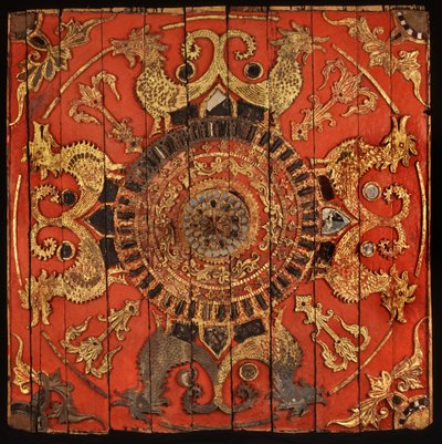 Ceiling panel from a Thai Lu temple in Northern Thailand by Thai School