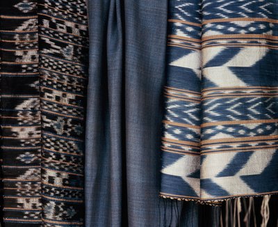 Contemporary indigo fabric, Thailand by Thai School