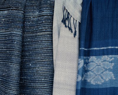 Contemporary indigo fabric, Thailand by Thai School