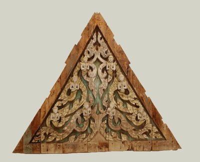 Gable of a Thai temple late Ayutthaya Period by Thai School