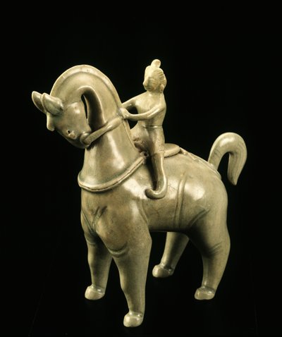 Horseman figurine, Sukhothai period, 14th-15th century by Thai School