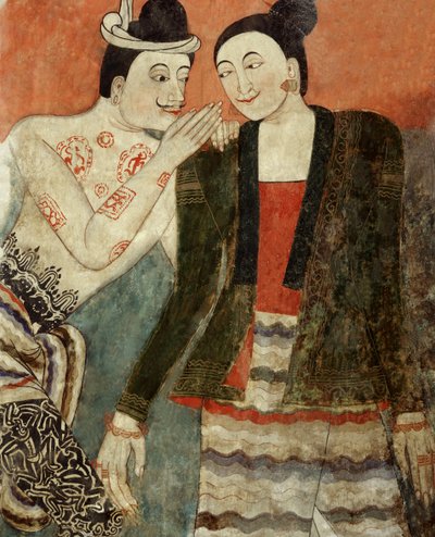 Lovers (detail) by Thai School