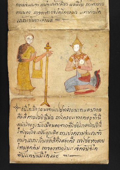 Satra On fortune telling and advice for a happy and healthy living (paper folding book) by Thai School