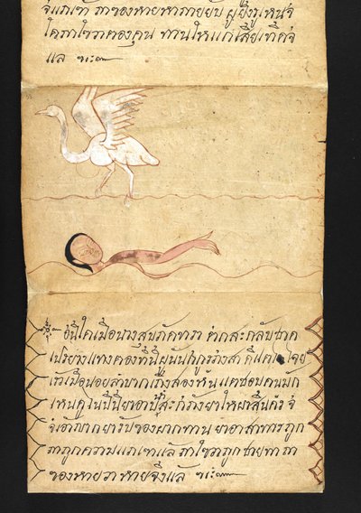Satra On fortune telling and advice for a happy and healthy living (paper folding book) by Thai School