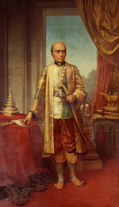 Portrait of King Phra Buddha Lertla Napalai by Thai School