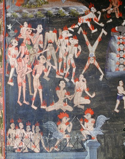 Scene of an inferno by Thai School