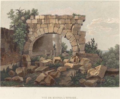 View of Ruins, at Tindari by Thales Fielding after Comte de Forbin