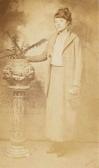 Photographic Postcard of a Woman, 1918-1930 by The Rex Photo Studio