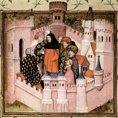 Richard II receiving the Earl of Northumberland at Conway, from the 