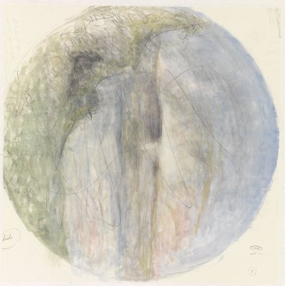 Design for Ceramic Decoration on a Plate with a Landscape by Theo Colenbrander