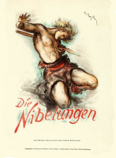 Movie poster Die Nibelungen: Siegfried by Fritz Lang by Theo Matejko
