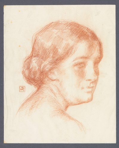 Portrait of an Unknown Woman by Theo Van Rysselberghe (signed by artist)