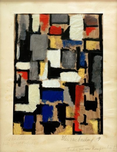 Lena in the Interior, Study for Composition XIII by Theo van Doesburg