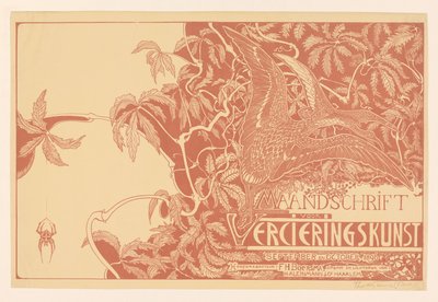 Magazine Cover with Two Curlews by Theo van Hoytema (signed by artist)