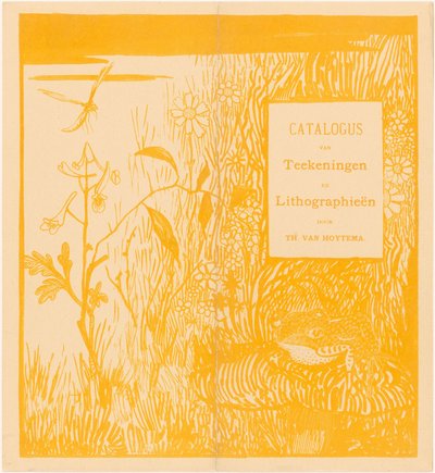 Catalog Cover with Toad and Dragonfly by Theo van Hoytema