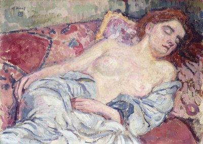 Nude on a Divan, 1907 by Théo van Rysselberghe