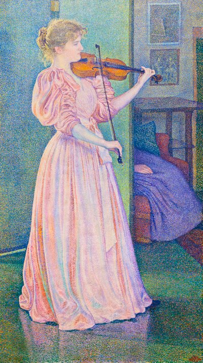 Portrait of the Violinist Irma Sethe by Théo van Rysselberghe
