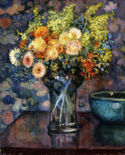 Vase of Flowers by Théo van Rysselberghe