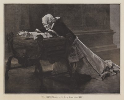 Pope Leo XIII (litho) by Theobald (after) Chartran