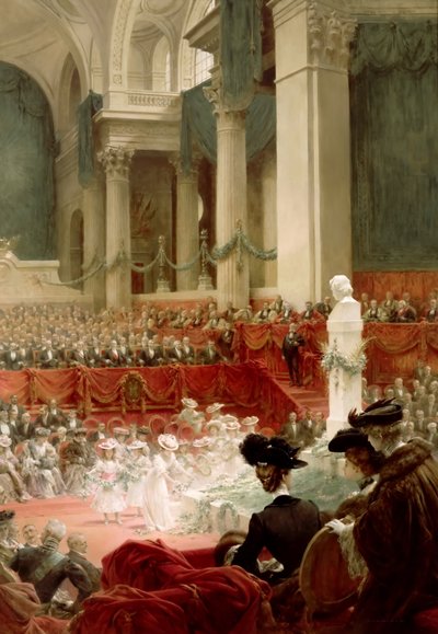 Celebration of the 100th Birthday of Victor Hugo at the Panthéon in Presence of the President Félix by Theobald Chartran