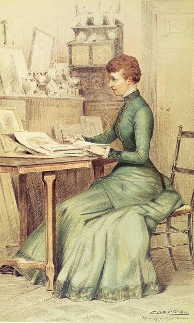 HRH The Princess of Wales at Marlborough House, from Vanity Fair by Theobald Chartran
