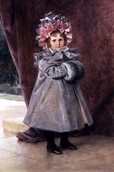 La Promenade: Portrait of Miss Eliza Conkling of New York by Theobald Chartran