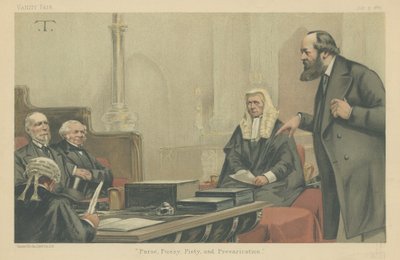 Lords Northbrook, Granville, Selbourne and Salisbury by Theobald Chartran