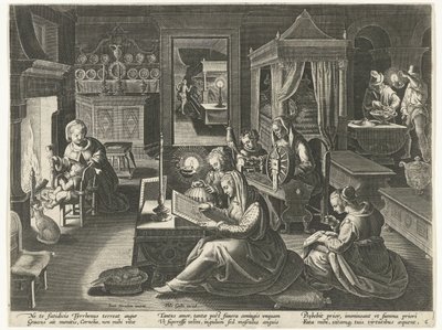 Cornelia, the Virtuous Mother of the Gracchi by Theodoor Galle