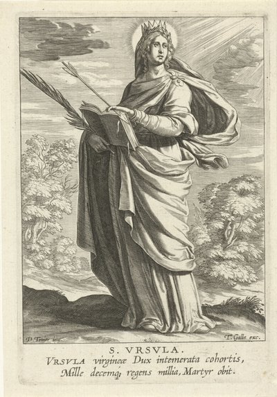 Saint Ursula (Female Saints Series) (Speculum Illustratum Virginum Series) by Theodoor Galle