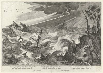 Autumn: Storm at Sea (The Four Seasons) by Theodoor Galle