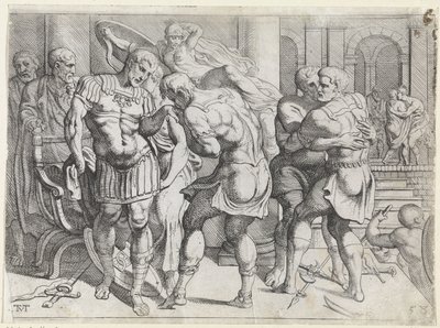 Reconciliation between Odysseus and the Ithacan rebels by Theodoor van Thulden