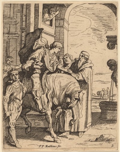 The Prodigal Son Bids Farewell to His Father by Theodoor van Thulden after Sir Peter Paul Rubens