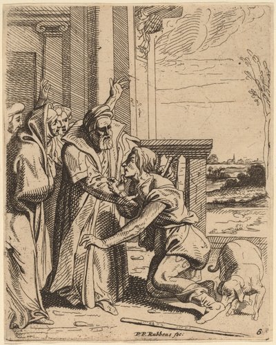 The Prodigal Son Received by His Father by Theodoor van Thulden after Sir Peter Paul Rubens