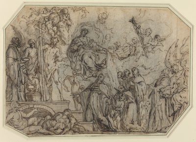 The Trinity and the Virgin Appearing to Ecclesiastics by Theodor Boeyermans