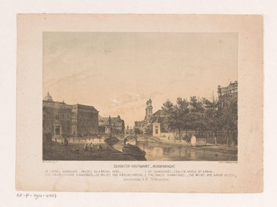 Deventer Wood Market and Muidergracht in Amsterdam by Theodor Brüggemann