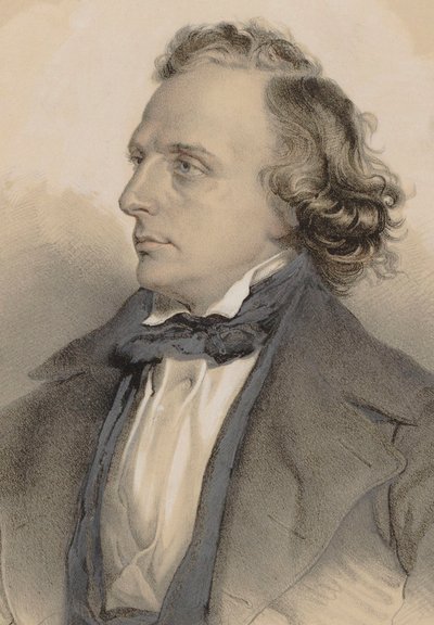 Portrait of the Pianist and Composer Henry Litolff, 1849 by Theodor Brüggemann